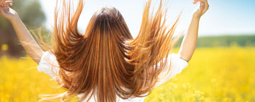 Kvinna med friskt hår