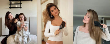 Kvinna med Curvy Brush