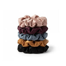 5-pak Soft Satin Scrunchies Medium