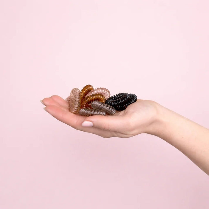 8-Pak Spiral Hårsnoddar