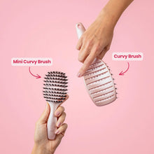 Mini Curvy Brush - hårborste med vildsvinshår