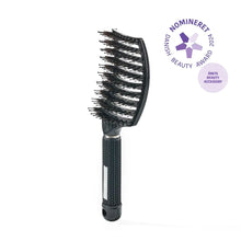 Curved Paddle Brush - hårborste med vildsvinshår