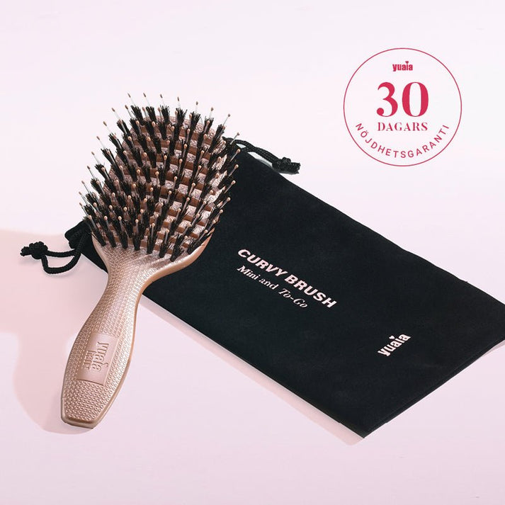 Mini Curvy Brush - hårborste med vildsvinshår