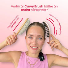Mini Curvy Brush - hårborste med vildsvinshår