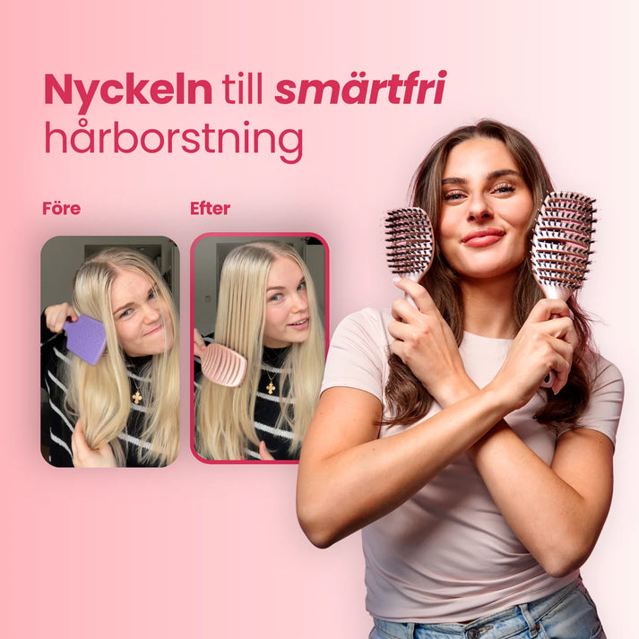 Curvy Brush - Hårborste med vildsvinshår