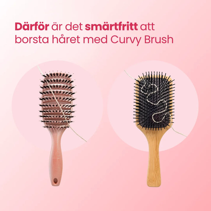 2 st Curvy Brush + Gratis Gåva