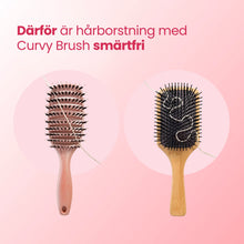 Mini Curvy Brush - hårborste med vildsvinshår