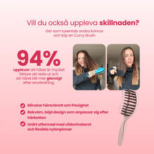 Mini Curvy Brush - hårborste med vildsvinshår