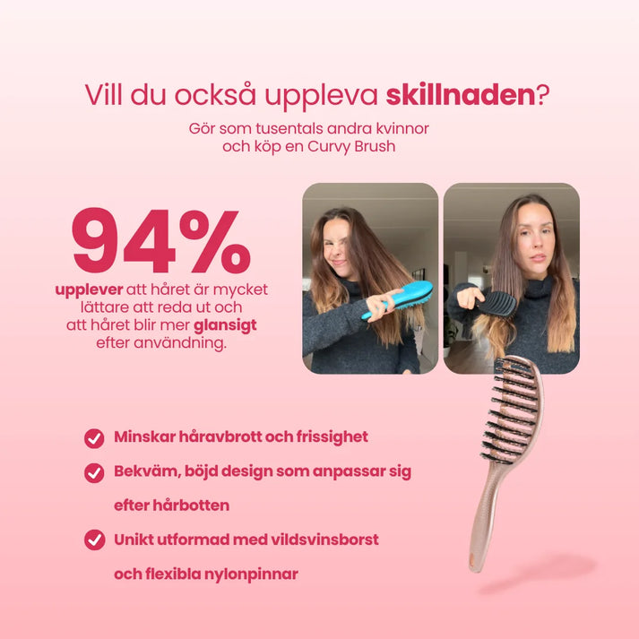 2 st Curvy Brush + Gratis Gåva