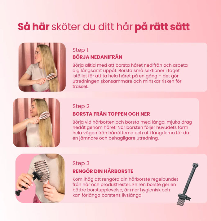 Curvy Brush - Hårborste med vildsvinshår