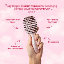 Mini Curvy Brush - hårborste med vildsvinshår