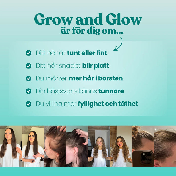 Grow and Glow Schampo 250 ml - sulfatfritt & silikonfritt