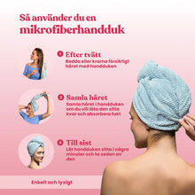 Mikrofiberhandduk för hår