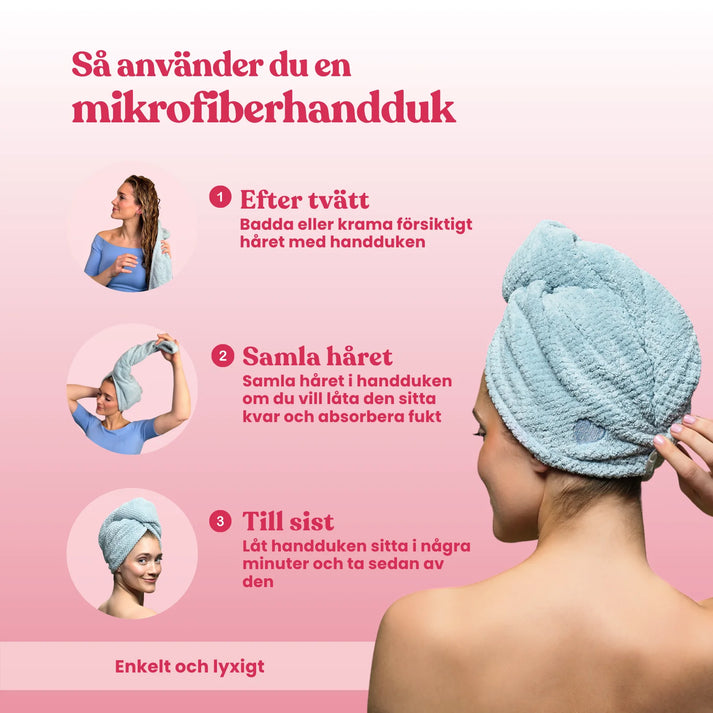 Mikrofiberhandduk för hår