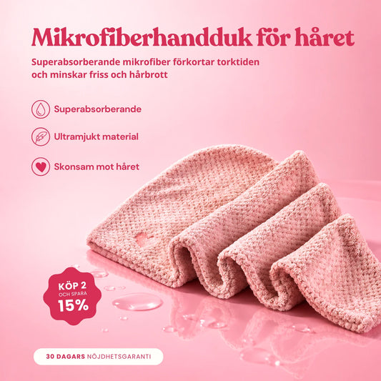 Mikrofiberhandduk för hår