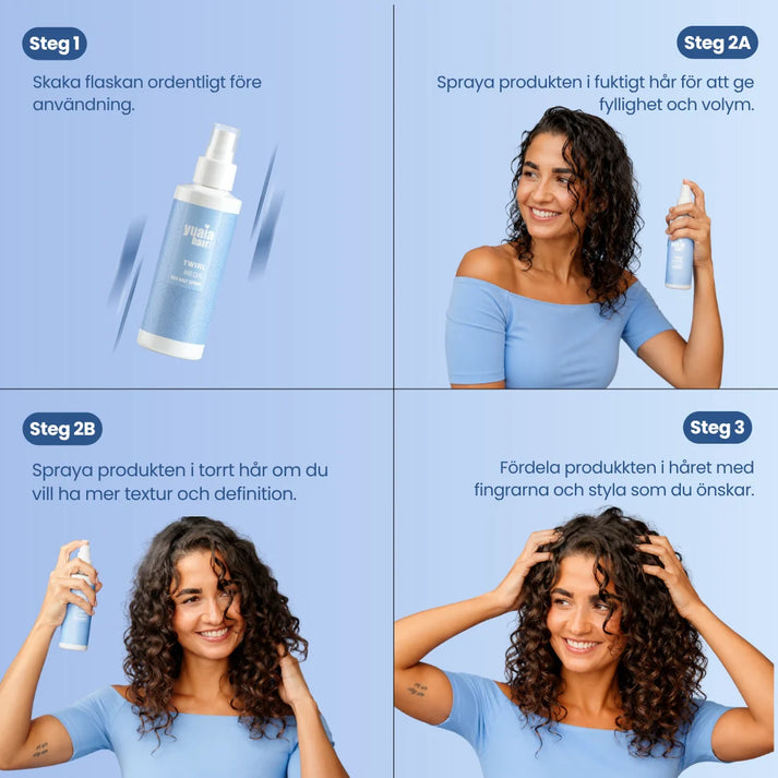 Twirl and Curl Saltvattenspray för hår 150 ml