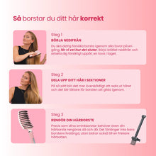 Curved Paddle Brush - hårborste med vildsvinshår