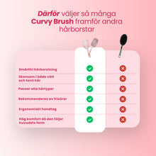 Mini Curvy Brush - hårborste med vildsvinshår