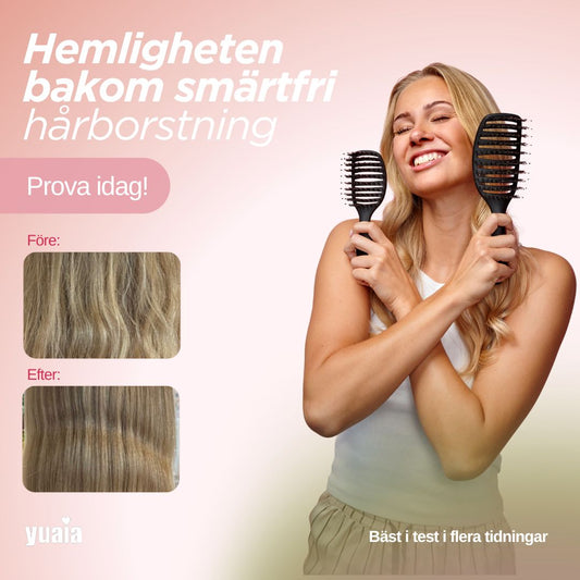 Curvy Brush - hårborste med vildsvinshår