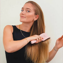 2 st Curved Paddle Brush + Gratis Cleaning Brush