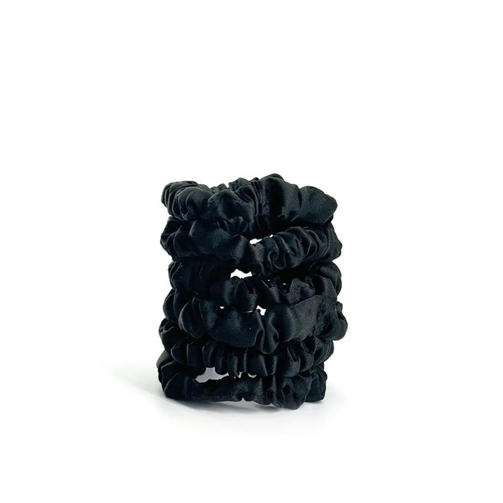6-pack Soft Satin Scrunchies Small